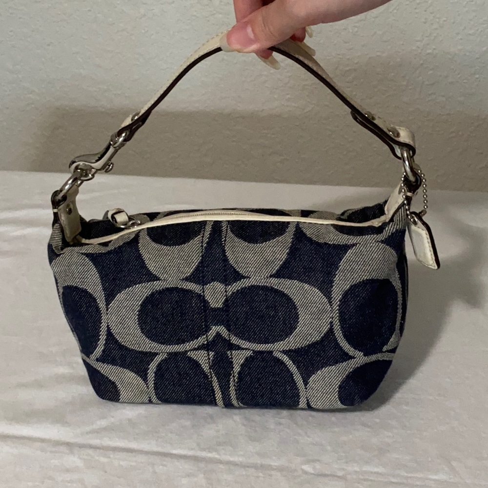 Coach denim mini purse